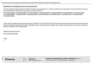 FTXJ-AB9.FTXJ-AW9.FTXJ-AS9_Statement of Compliance SoC_4P794078-3 download